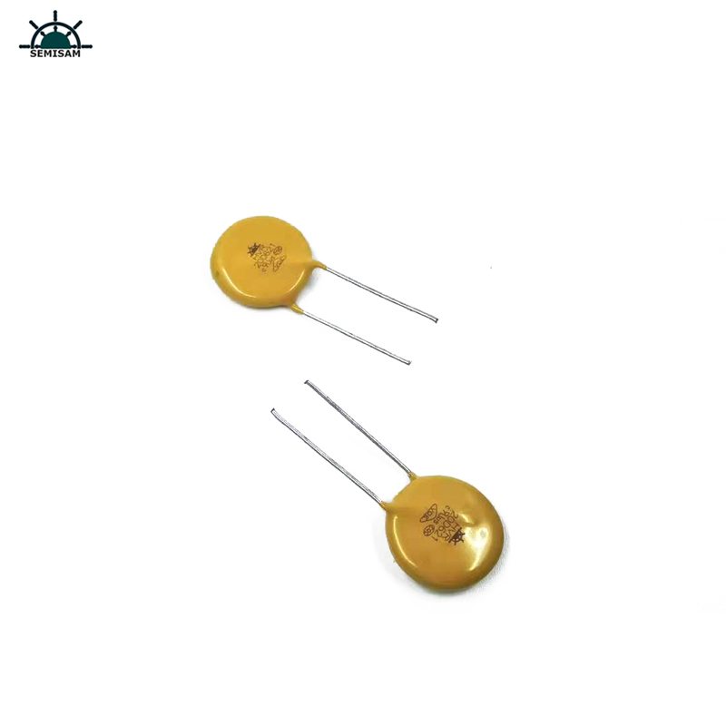 الصين ODM مكونات إلكترونيات، الأصفر MOV 20MM HVR20D621K أكسيد الزنك Varistor لمعدات مزود الطاقة