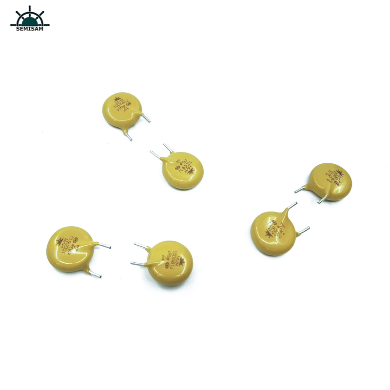 الصين ODM مكونات إلكترونيات، الأصفر MOV 10MM 10D561 560V أكسيد الزنك varistor mov for الأجهزة المنزلية